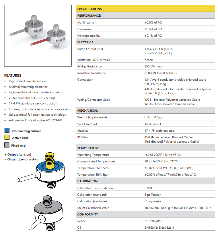 LCM100-5lb稱重傳感器