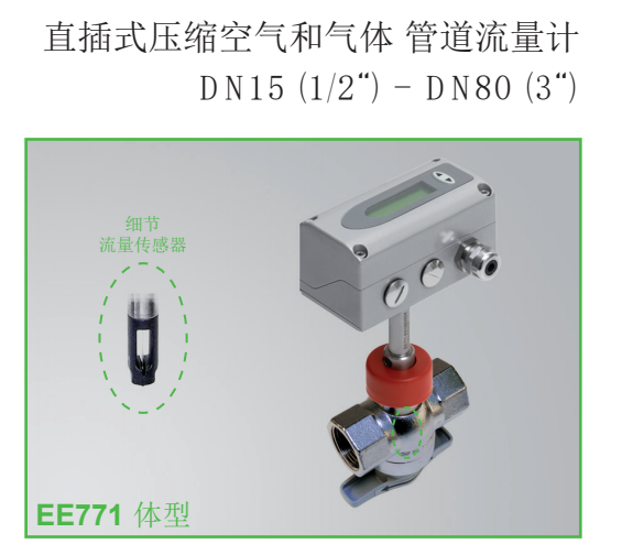 奧地利E+E EE771直插式壓縮空氣和氣體、管道流量計(jì)