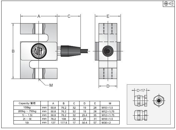 BSS-1.5T稱(chēng)重傳感器